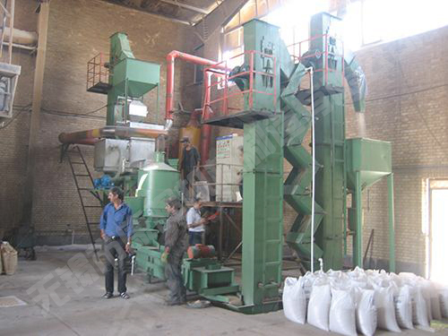 出口伊朗的熱法覆膜砂設備 燃料：煤、天然氣